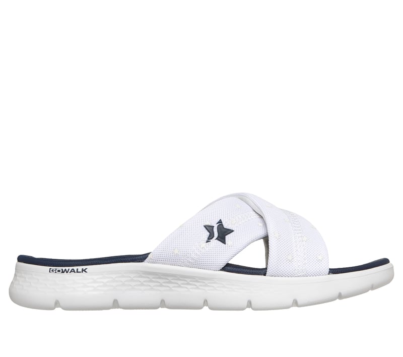 GO WALK Flex Sandal - Lyra, WHITE / NAVY, fullimage number 0