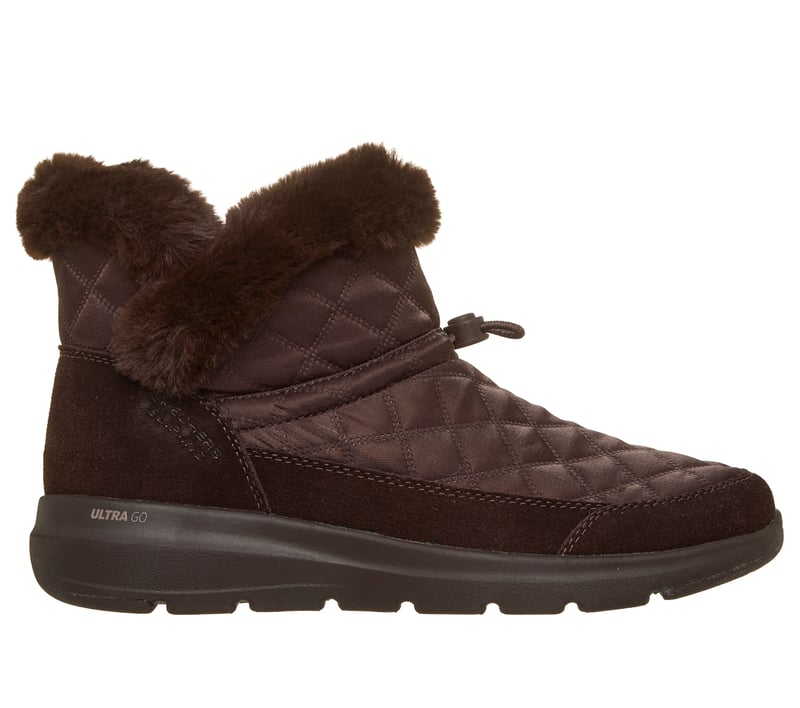 Skechers Slip-ins: Glacial Ultra - Cozy Fit Shimmer, BRUN FONCÉ, fullimage number 0