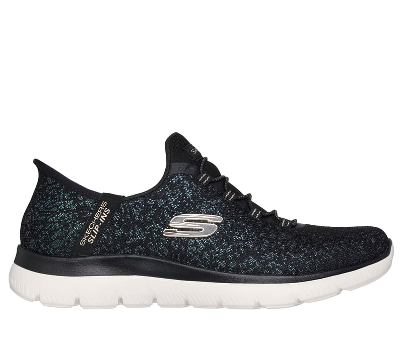 Skechers Slip-ins: Summits - Lunar Glow, BLACK / GOLD, fullimage number 0