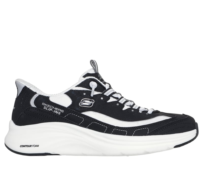 Skechers Slip-ins: Contour Foam - Cozy Fit Sweet Nostalgia, NOIR / BLANC, fullimage number 0