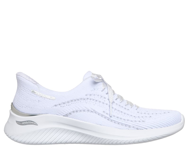 Skechers Slip-ins Martha Stewart: Arch Fit Ultra Flex 3.0 - Metallic Grace, WHITE / SILVER, fullimage number 0
