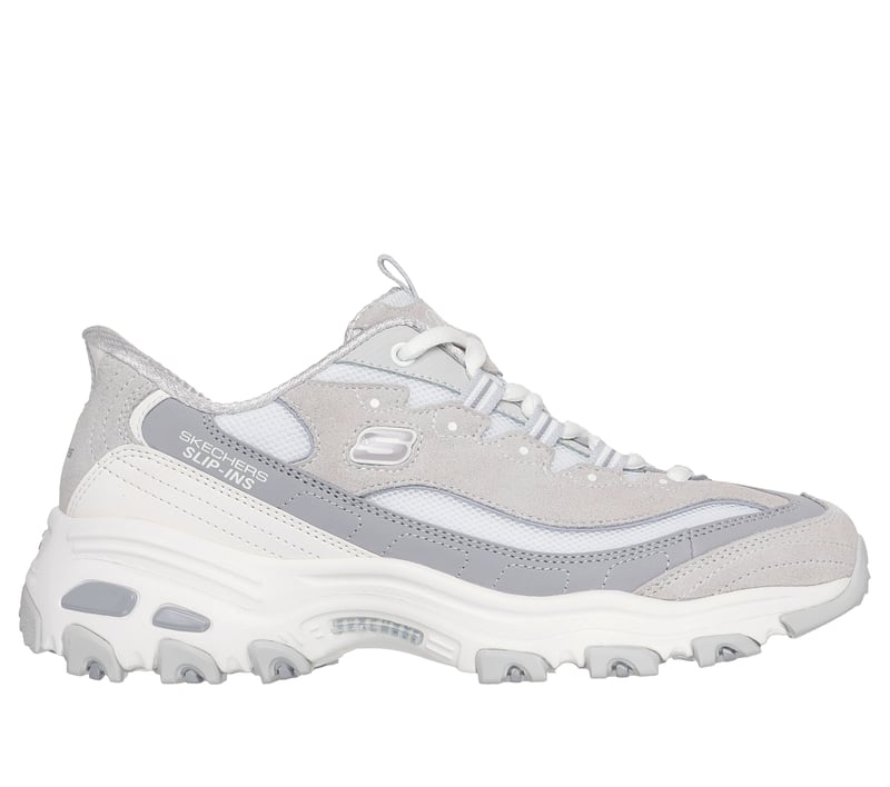 Skechers Slip-ins: D'Lites - Vintage Haze, WHITE / GRAY, fullimage number 0