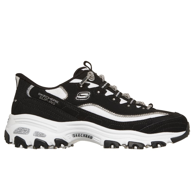 Skechers Slip-ins: D'Lites - Show Time, BLACK / WHITE, fullimage number 0