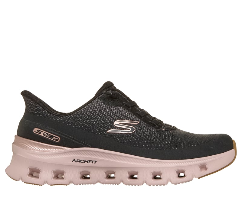 Skechers Slip-ins: Arch Fit Glide-Step Pro - Golden Pace, BLACK / ROSE GOLD, fullimage number 0