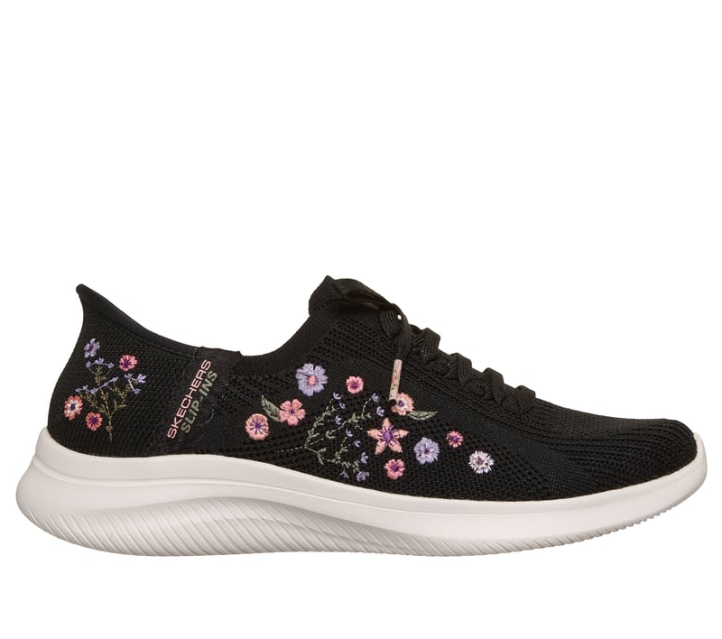 Skechers Slip-ins: Ultra Flex 4.0 - Sweet Petals, NOIR, fullimage number 0