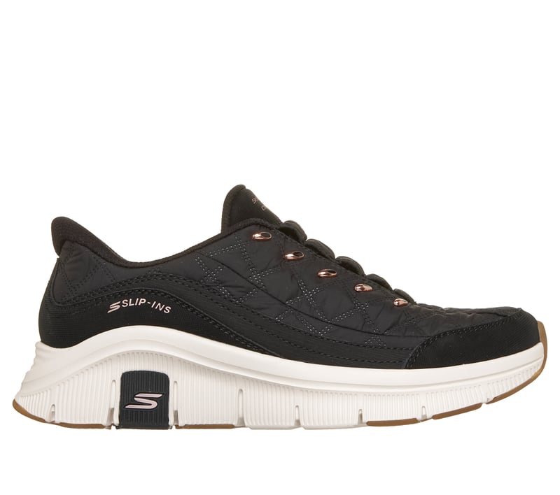 Skechers Slip-ins Relaxed Fit: Flex - Cozy Fit Luxe Legacy, BLACK / ROSE GOLD, fullimage number 0