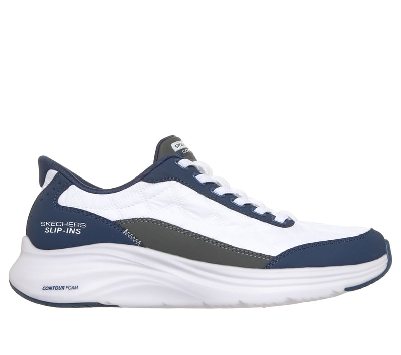 Skechers Slip-ins: Contour Foam - Cozy Fit Soft Legacy, WHITE / NAVY, fullimage number 0