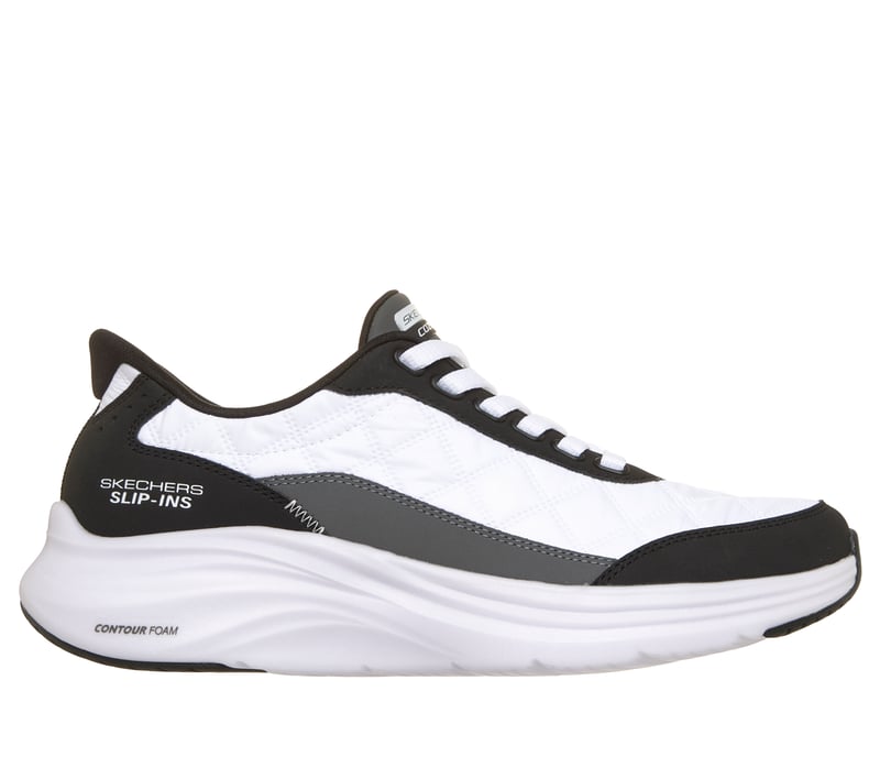 Skechers Slip-ins: Contour Foam - Cozy Fit Pure Legacy, WHITE / BLACK, fullimage number 0