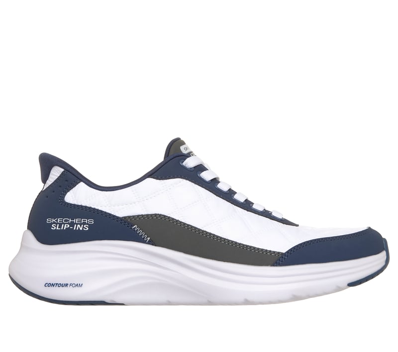 Skechers Slip-ins: Contour Foam - Cozy Fit Pure Legacy, WHITE / NAVY, fullimage number 0