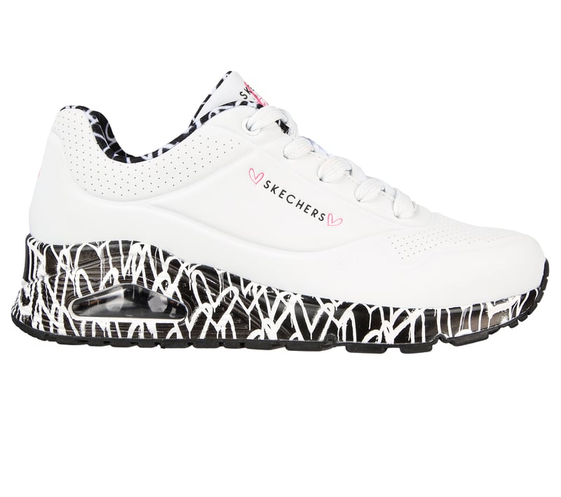 Skechers x JGoldcrown: Uno - Loving Love, WIT / ZWART, fullimage number 0