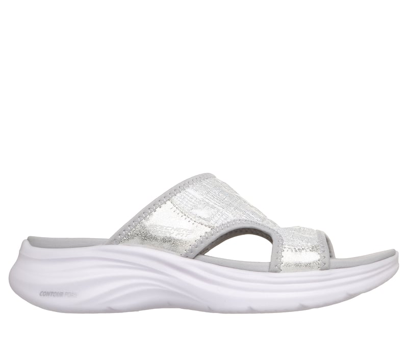Contour Foam Sandal - Cozy Fit Costal Air, BLANC/ARGENT, fullimage number 0