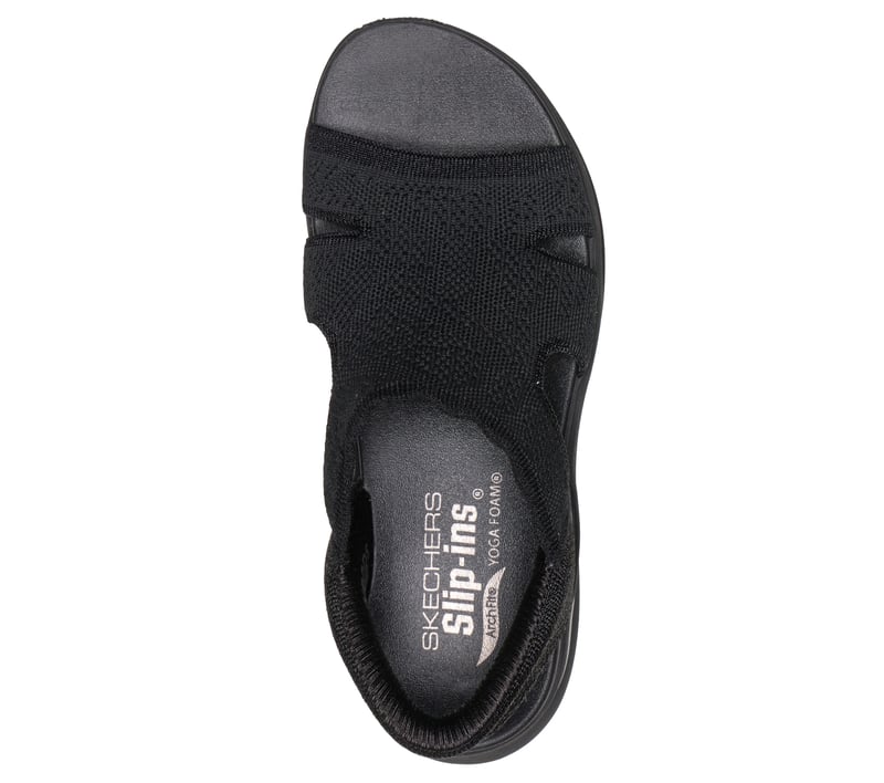 Skechers Black Hands-Free Slip-Ins Sandals Skechers Hands Free Slip-ins® Reggae Slim Summer Sparkle  main image 4