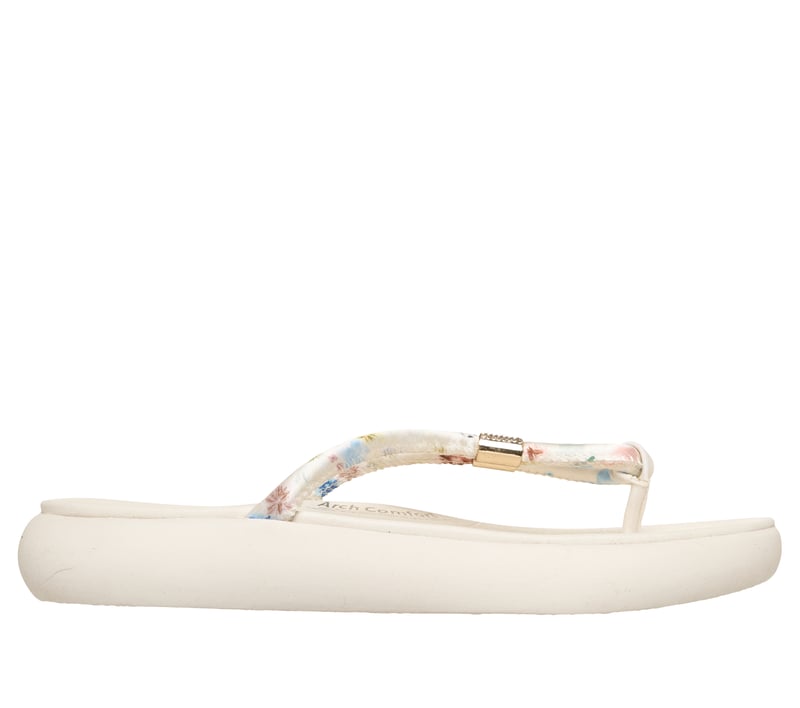 Slide-Ups Relaxed Fit: Asana Luxe - Vibrant Beauty, WHITE / MULTI, fullimage number 0