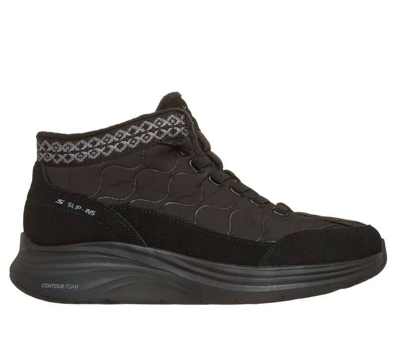 Skechers Slip-ins Relaxed Fit: Contour Foam Boot - Cozy Fit Serene, NOIR, fullimage number 0