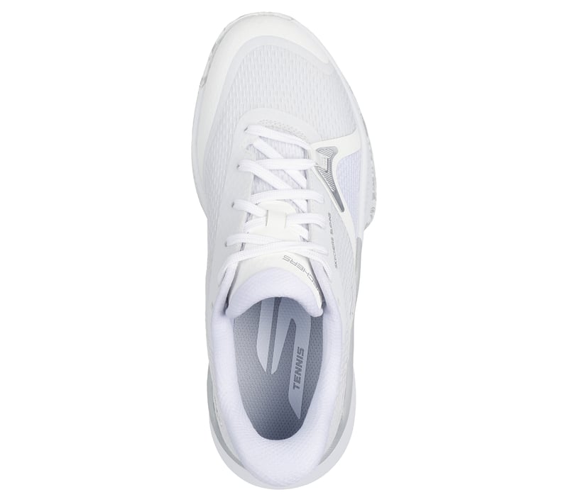Skechers Mens White State Champ Mesh Athletic Pickleball Tennis Shoes Skechers State Champ 246117-WMLT Mens White Mesh Athletic  main image 3