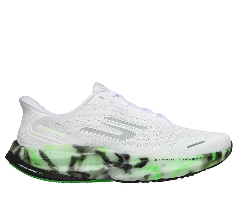 Skechers Slip-ins: Aero Spark - Glow in the Dark, BLANC / VERT, fullimage number 0
