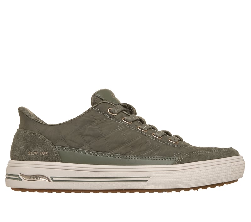 Skechers Slip-ins: Arch Fit Arcade - Cozy Fit Cuddle Steps, OLIVE, fullimage number 0