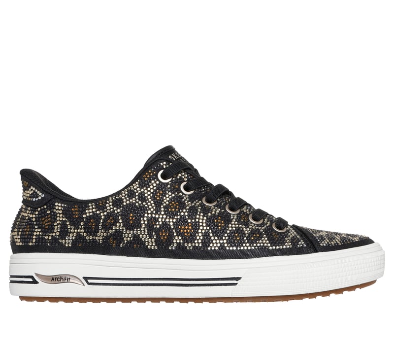 Skechers Slip-ins: Arch Fit Arcade - Dazzle You, BLACK / LEOPARD, fullimage number 0