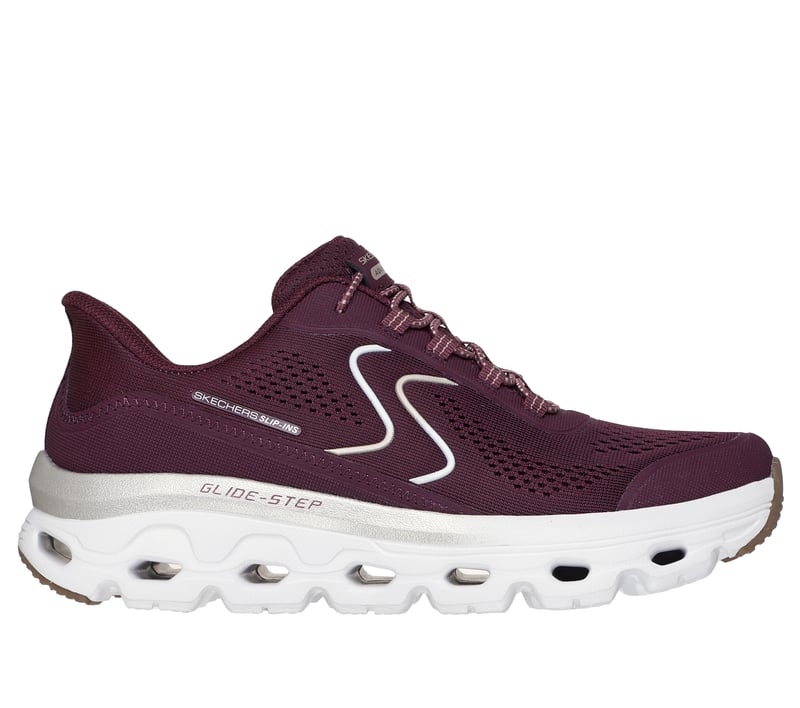 Skechers Slip-Ins: Glide-Step Sole, BURGUNDY / GOLD, fullimage number 0