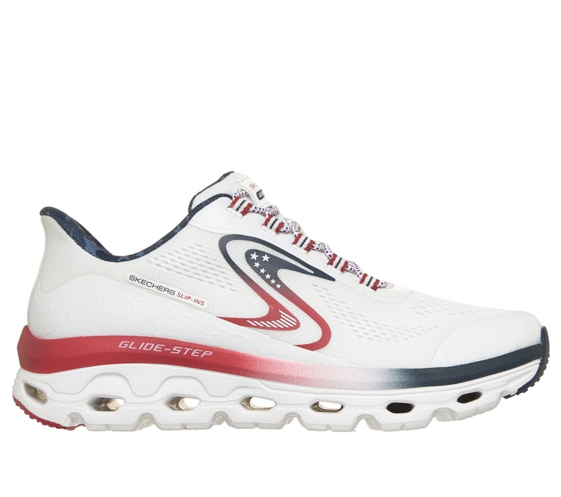 Skechers Slip-ins: Glide-Step Sole - Potter, WHITE / NAVY, fullimage number 0