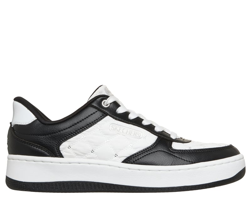 Skechers Slip-ins: Sport Court 92 - Cozy Fit Enchanting Glamour, WHITE / BLACK, fullimage number 0
