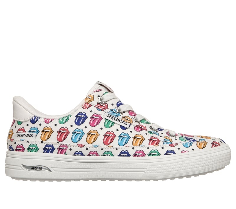 スケッチャーズ スリップインズ ザ・ローリング・ストーンズ：アーチフィット アーケード - シング イット アウト, ホワイト/マルチ, fullimage number 0