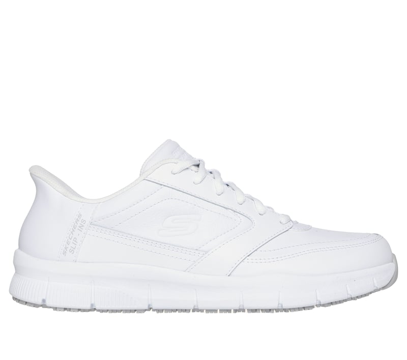 Skechers Slip-ins Work Slip-Resistant: Nampa - Portar, WHITE, fullimage number 0