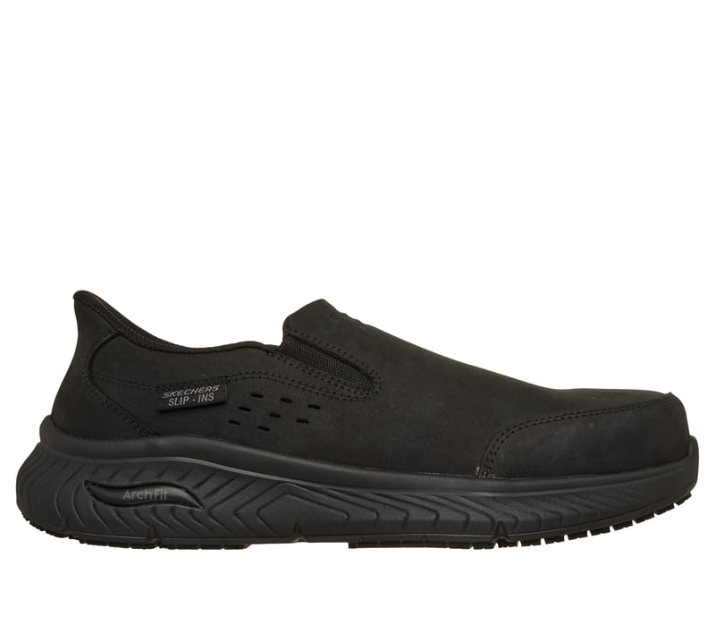 Skechers Slip-ins Work Slip-Resistant: Arch Fit Crosser, NOIR, fullimage number 0