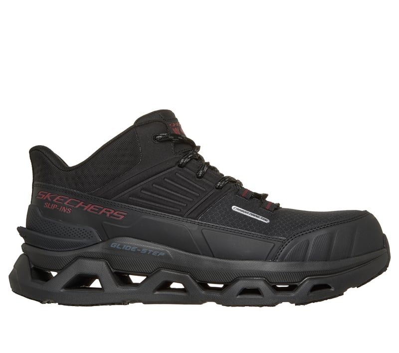 Skechers Slip-ins Work Slip-Resistant: Glide-Step Altus - Ventran, BLACK / RED, fullimage number 0