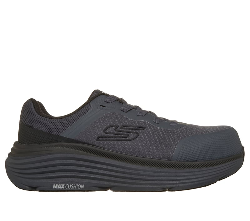 Work Slip-Resistant: Max Cushioning Endeavour, CHARCOAL/BLACK, fullimage number 0