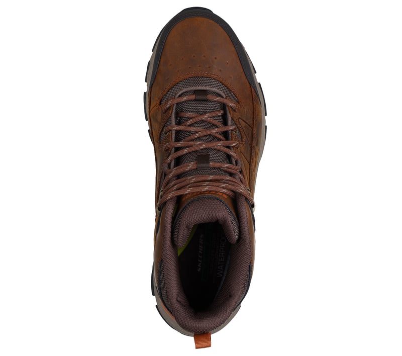 Skechers Relaxed Fit Brown Leather Lace-Up Boots Waterproof Relaxed Fit: Garlan - Deno main image 4