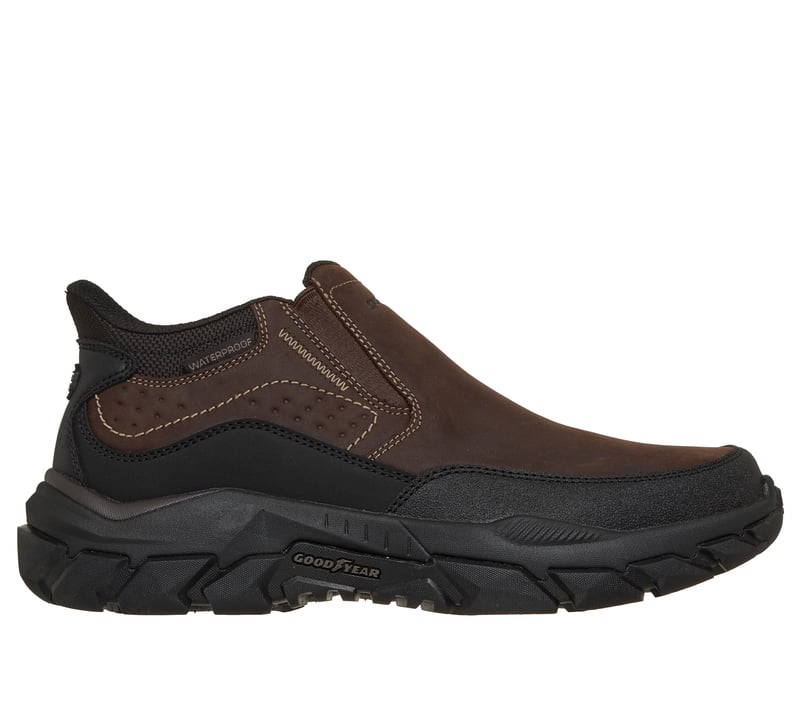 Skechers Slip-ins Waterproof Relaxed Fit: Santoro - Rayder, CHOCOLAT / NOIR, fullimage number 0