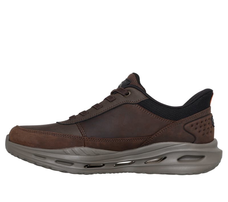 Scarpe Slip-On BORN Blast III Uomo - Pelle Marrone Scuro E Comfort Superior