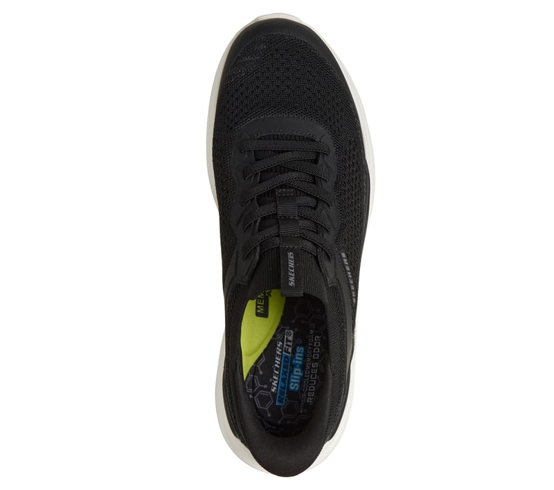 skechers dress knit relaxed fit air cooled memory foam Skechers Dress Knit Relaxed Fit Air Cooled Memory Foam Slip On Black 9.5