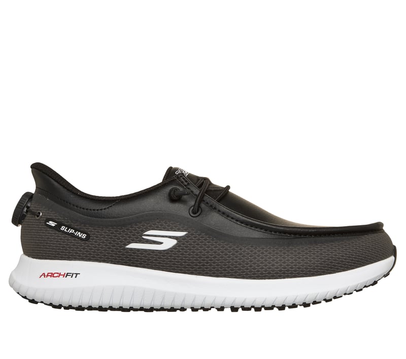 Skechers Slip-ins Golf Relaxed Fit: Flight - Moc Twist Fit, BLACK / WHITE, fullimage number 0