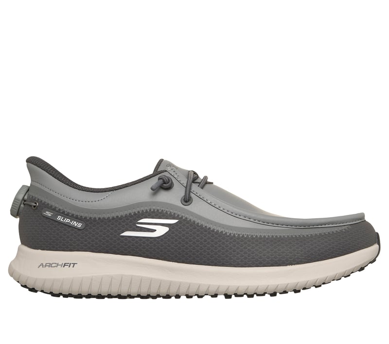 Skechers Slip-ins Golf Relaxed Fit: Flight - Moc Twist Fit, GRAY, fullimage number 0