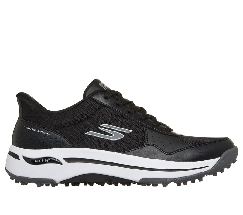 Skechers Slip-ins: GO GOLF Arch Fit - Line Up 2.0, BLACK / WHITE, fullimage number 0