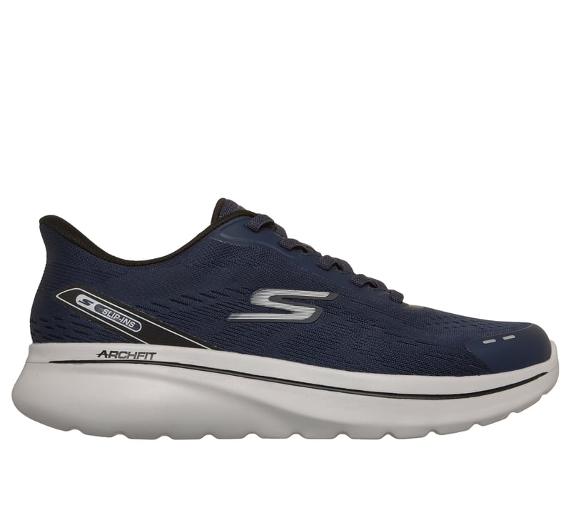 Skechers Slip-ins Relaxed Fit: GO WALK Arch Fit N-Joy - Nobend, NAVY / GRAY, fullimage number 0
