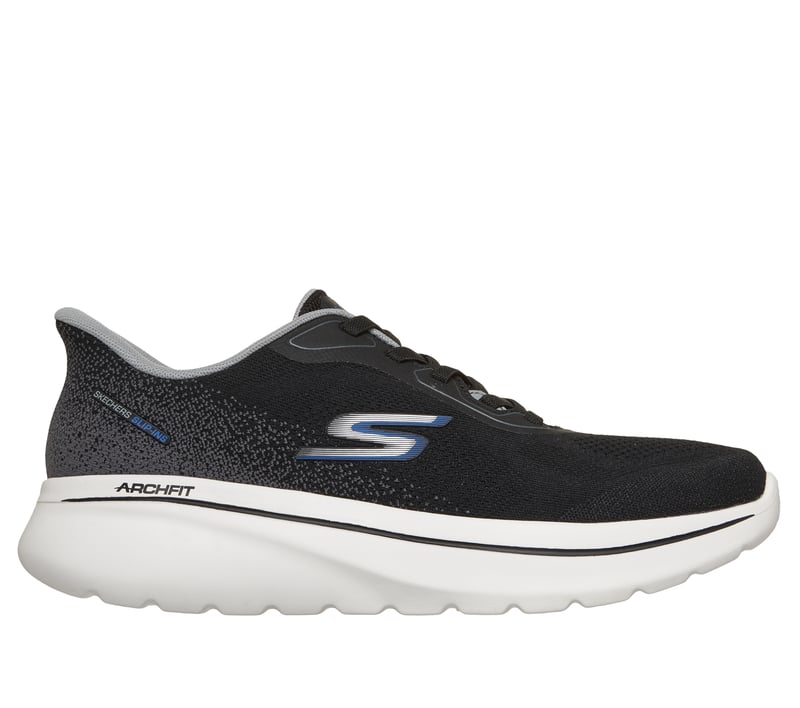 Skechers Slip-ins: GO WALK Arch Fit N-Joy - Alfredo, BLACK / BLUE, fullimage number 0