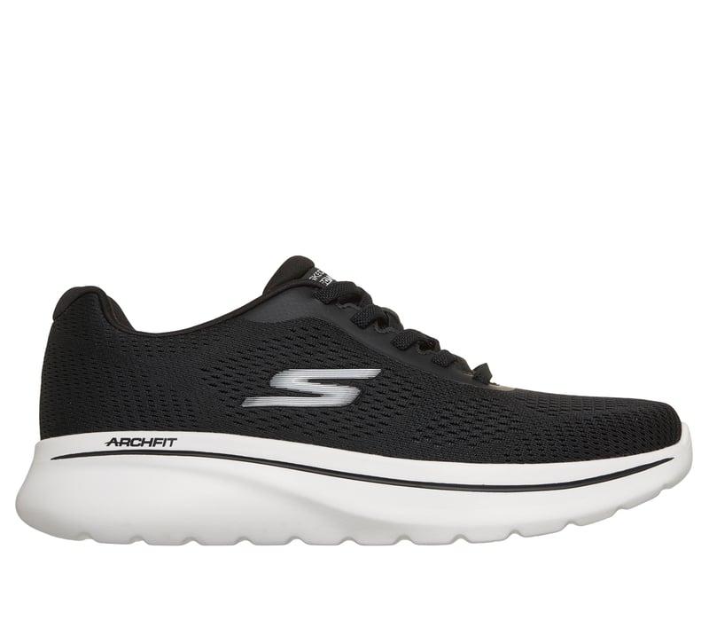 Relaxed Fit: GO WALK Arch Fit N-Joy - Junie, NOIR / BLANC, fullimage number 0