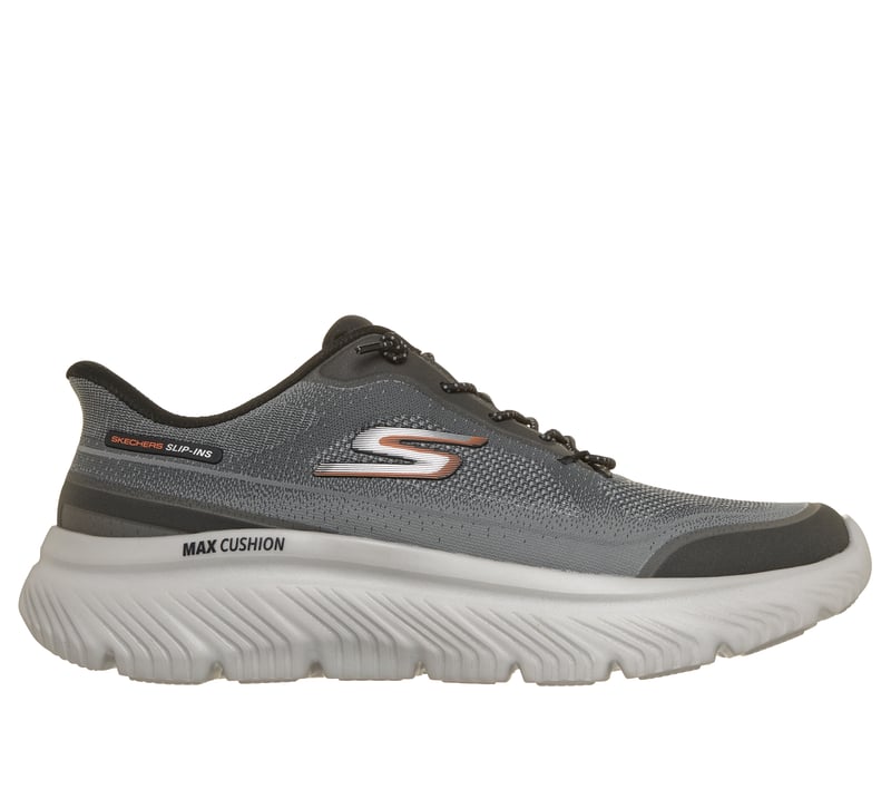 Skechers Slip-ins: GO WALK Max Cushioning - Zoltar, CHARCOAL/BLACK, fullimage number 0