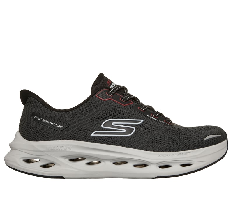 Skechers Slip-ins: Max Cushioning Glide-Step - Oaklin, BLACK / GRAY, fullimage number 0