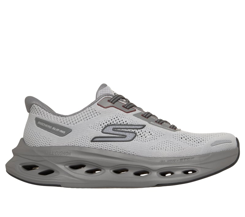 Skechers Slip-ins: Max Cushioning Glide-Step - Oaklin, GRAY / CHARCOAL, fullimage number 0