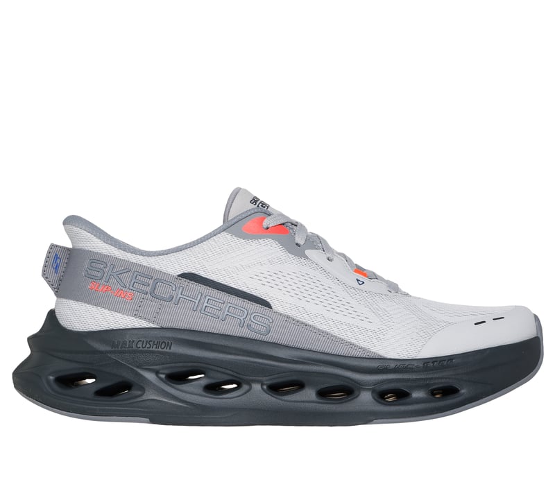 Skechers Slip-ins: Max Cushioning Glide-Step - Advert, GRAY / BLACK, fullimage number 0