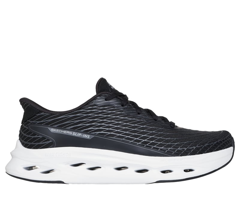 Skechers Slip-ins: Max Cushioning Glide-Step - Sapphire, BLACK / WHITE, fullimage number 0