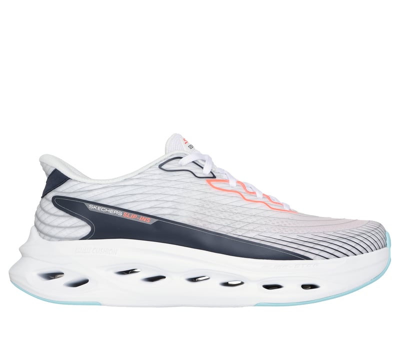 Skechers Slip-ins: Max Cushioning Glide-Step - Sapphire, WHITE / MULTI, fullimage number 0