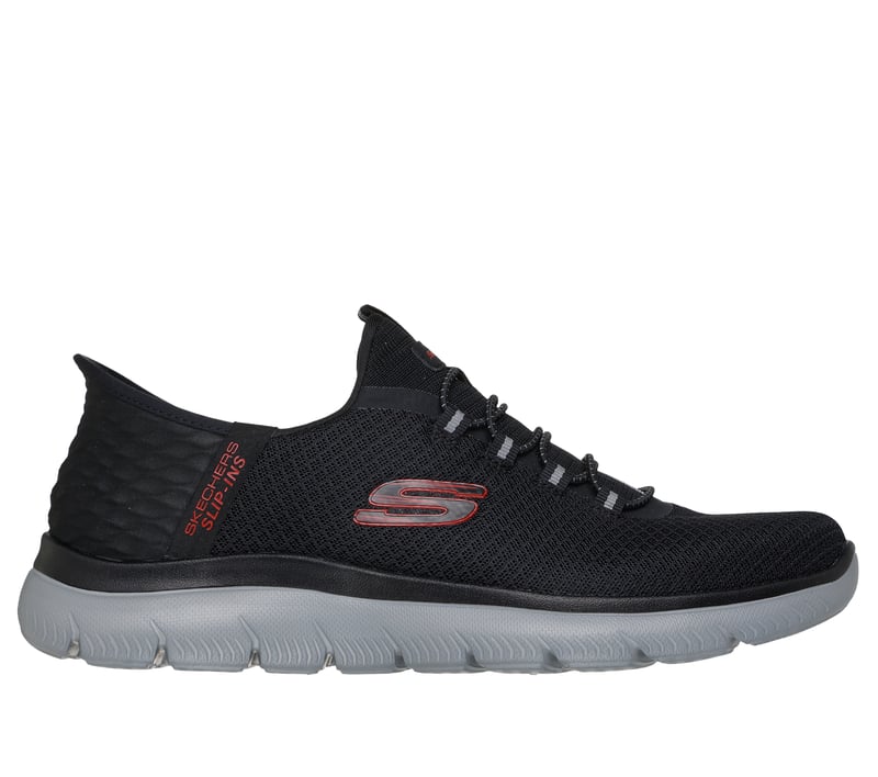 Skechers Slip-ins: Summits - High Range, BLACK / RED, fullimage number 0
