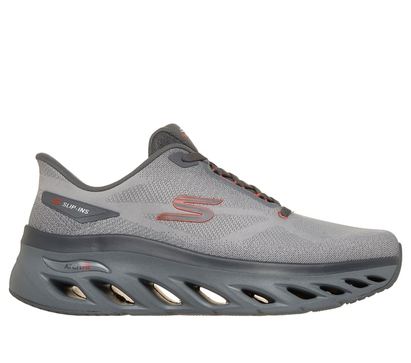Skechers Slip-ins: Arch Fit Glide-Step - Hirusher, GRAU / ORANGE, fullimage number 0