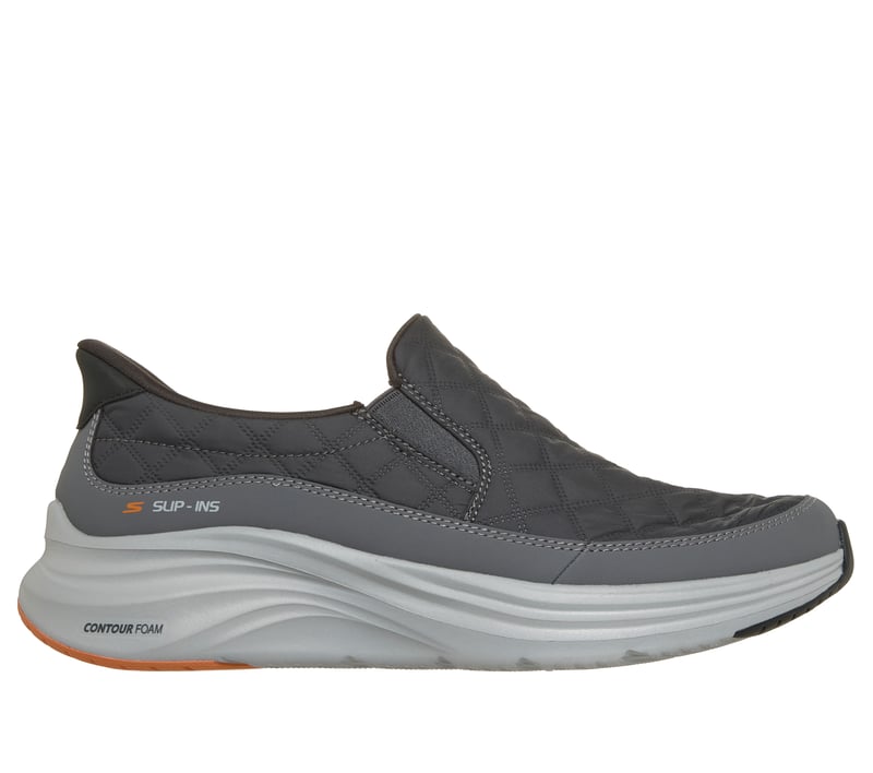Skechers Slip-ins: Contour Foam - Cozy Fit Nordain, GRIS ANTHRACITE / ORANGE, fullimage number 0