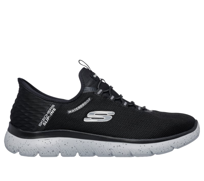 Skechers Slip-ins Waterproof: Summits - Corbos, BLACK / GRAY, fullimage number 0
